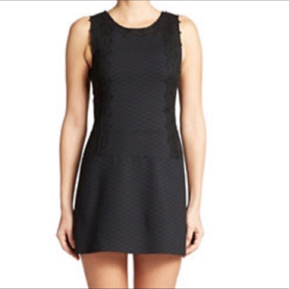 Sanctuary Black Sleeveless Dress Lace detail